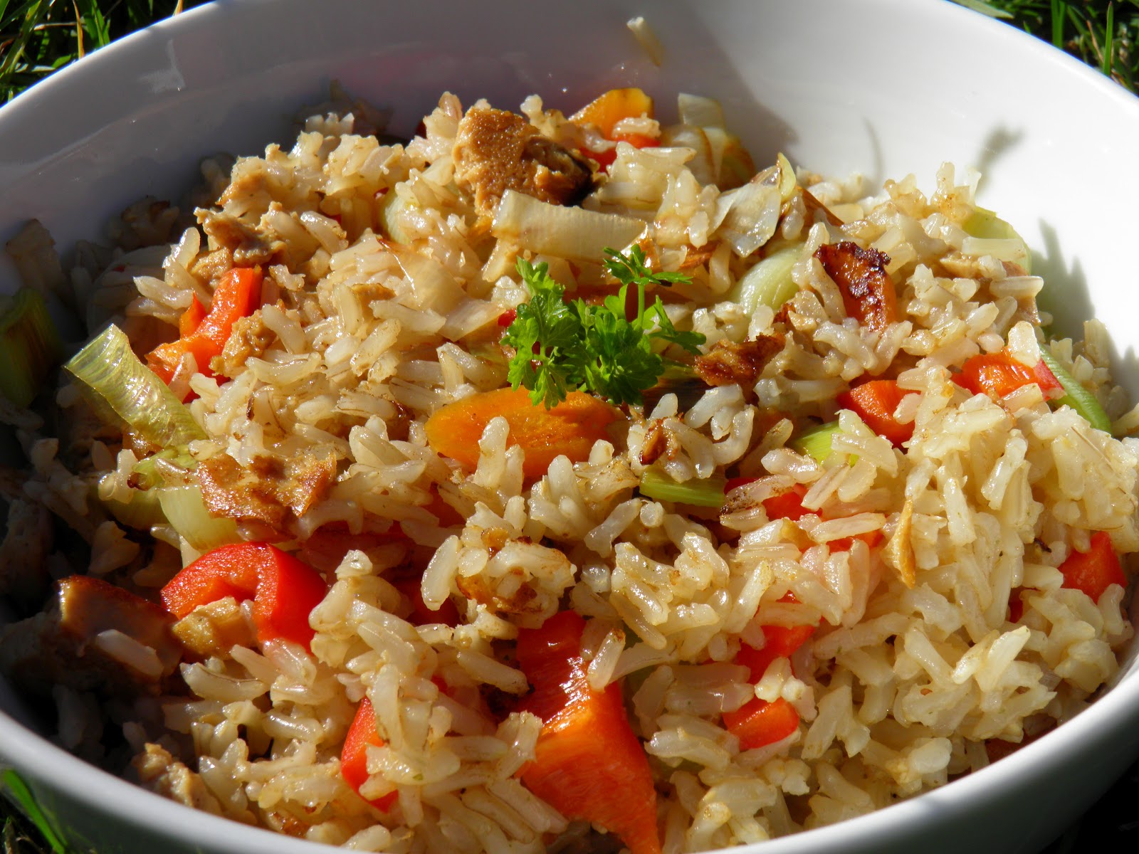 VeganRomance Risotto z warzywami i tofu